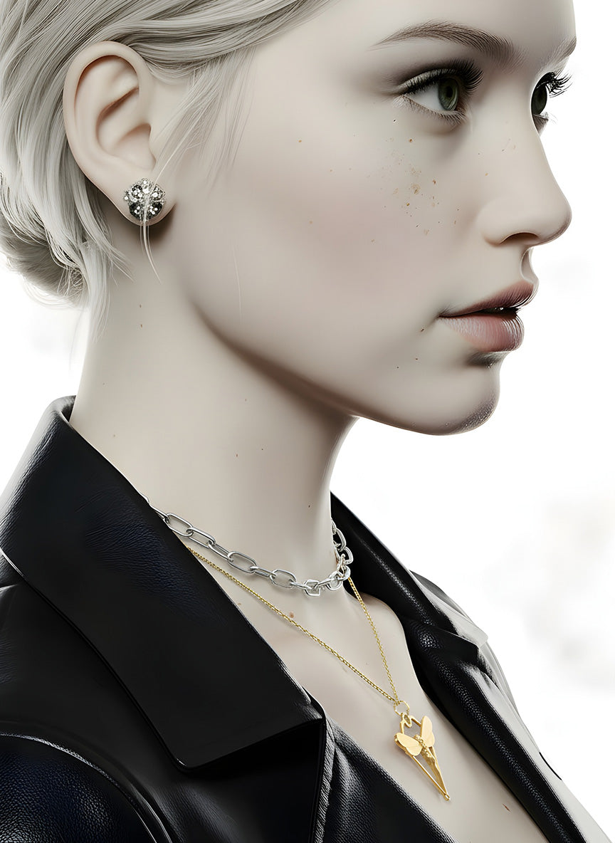 BAHD'OR DRAGONFLY DOUBLECHAIN HALSKETTEN