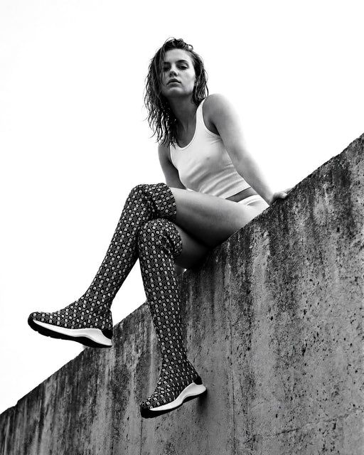 BAHD'OR OVERKNEE SNEAKER BLACK/WHITE
