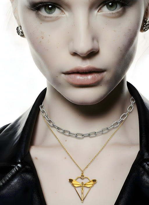 BAHD'OR DRAGONFLY DOUBLECHAIN HALSKETTEN